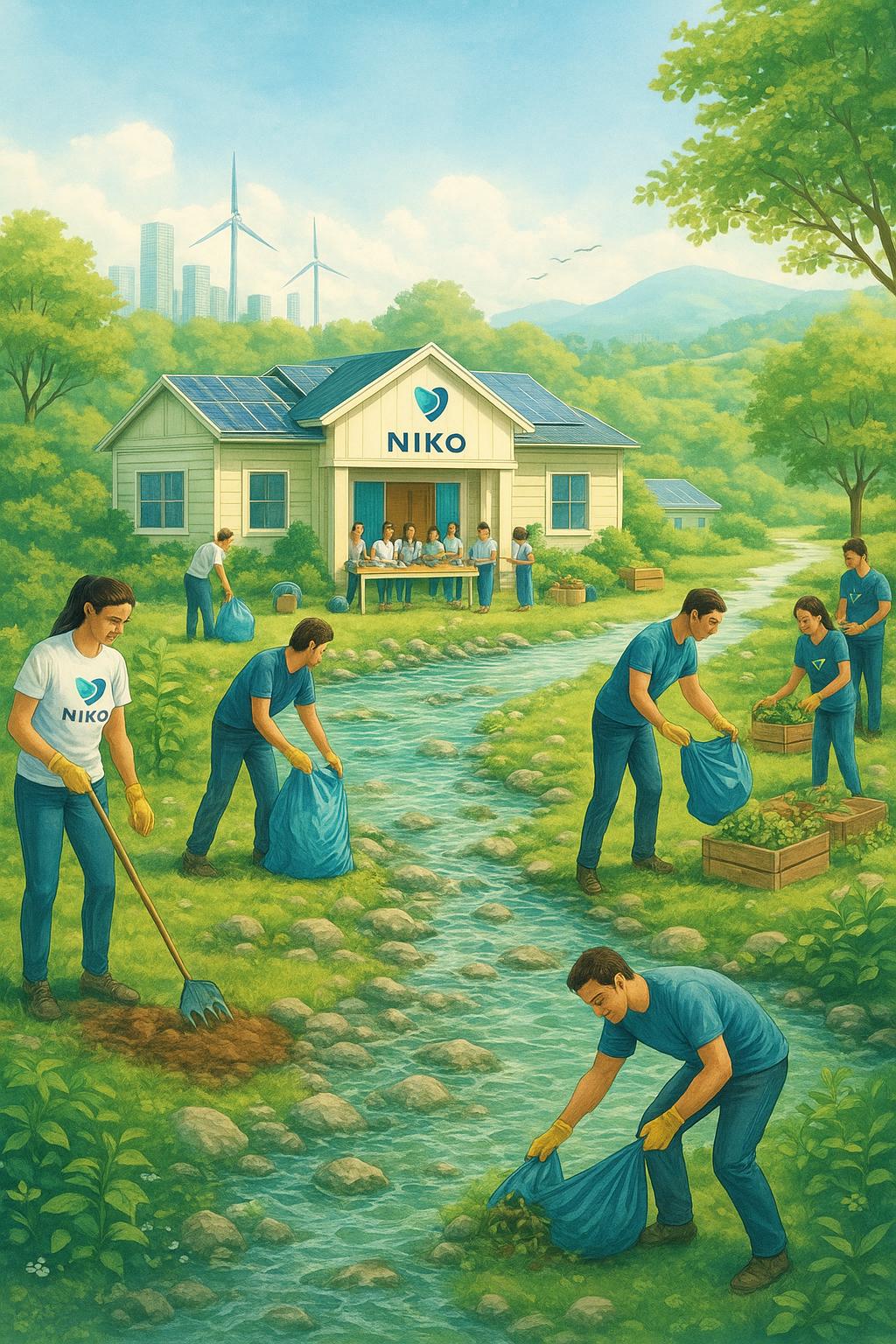 Imagen vertical acuarela Asociación NIKO